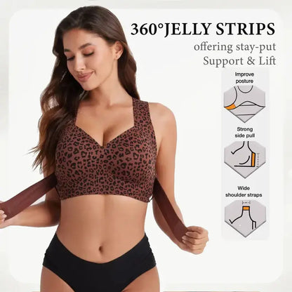 Posture Bra Wire-Free Bra, Women’S Breathable Mesh Wireless Top with Removable Pads Alternative, Activewear for Running and Gym Sessions Workout Bra, Training Bra, Push up Bra, Bras for Women Minimizer Bra, Jelly Bra,Gentle Support, Yoga Fitness