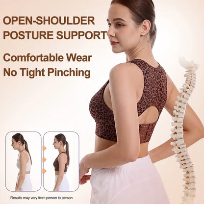 Posture Bra Wire-Free Bra, Women’S Breathable Mesh Wireless Top with Removable Pads Alternative, Activewear for Running and Gym Sessions Workout Bra, Training Bra, Push up Bra, Bras for Women Minimizer Bra, Jelly Bra,Gentle Support, Yoga Fitness