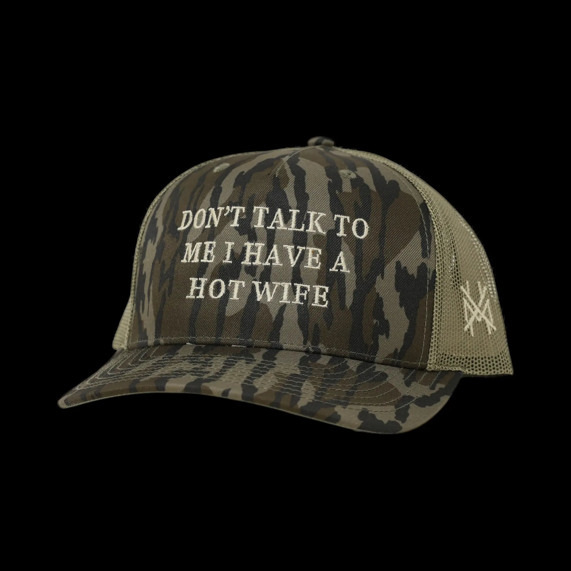 Don'T Talk to Me I Have a Hot Wife Premium Trucker Snapback Hat