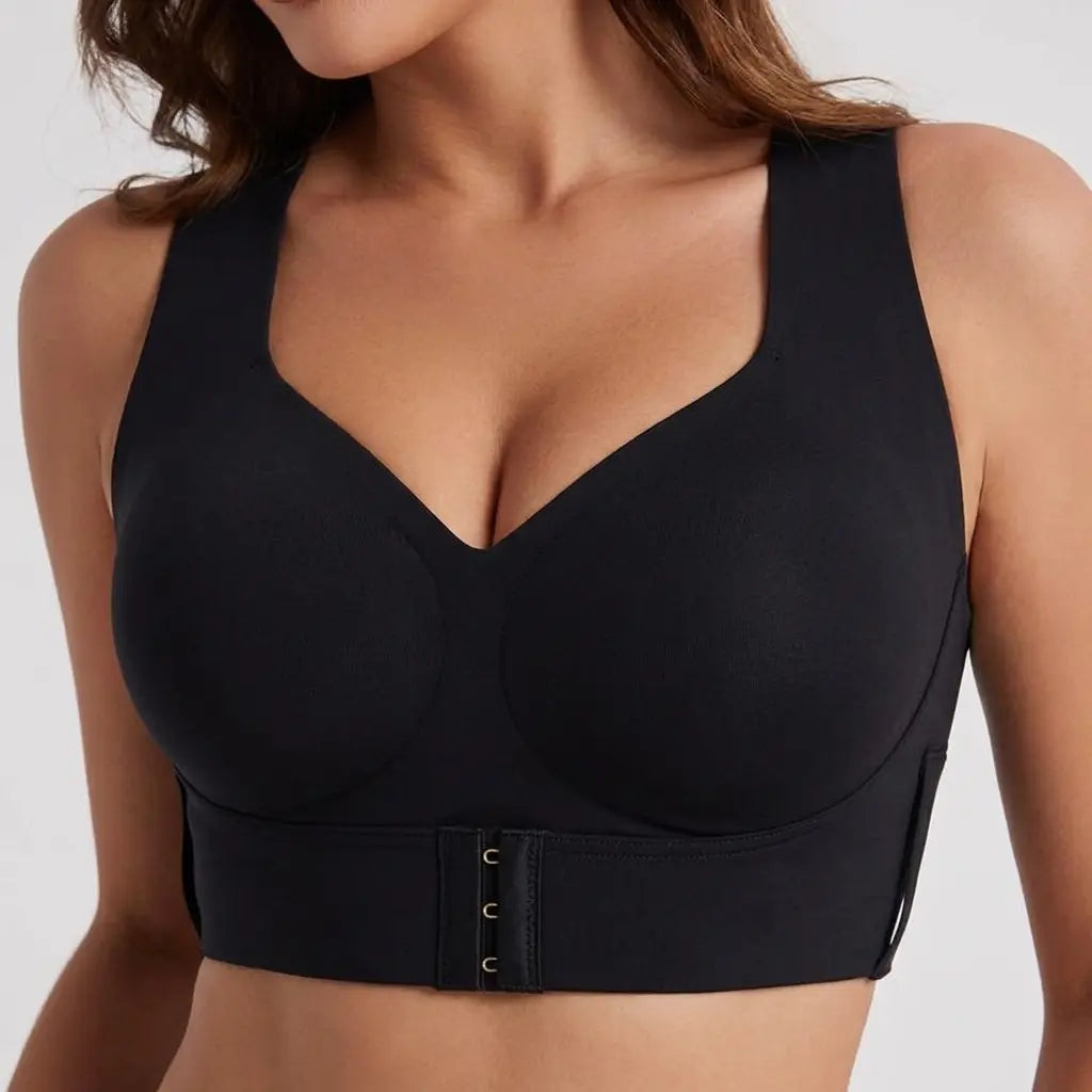Posture Bra Wire-Free Bra, Women’S Breathable Mesh Wireless Top with Removable Pads Alternative, Activewear for Running and Gym Sessions Workout Bra, Training Bra, Push up Bra, Bras for Women Minimizer Bra, Jelly Bra,Gentle Support, Yoga Fitness